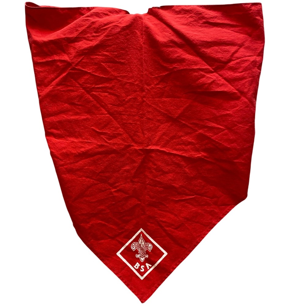 Boy Scouts of America Neckerchief Scarf BSA Uniform Red Collectible Adult‎